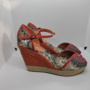 Desigual Lara Rustic Wedges espadrille sandals EU 40 US 9